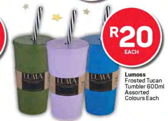 Lumoss Frosted Tucan Tumbler 600ml