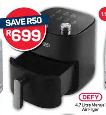 DEFY 4.7 Litre Manual Air Fryer