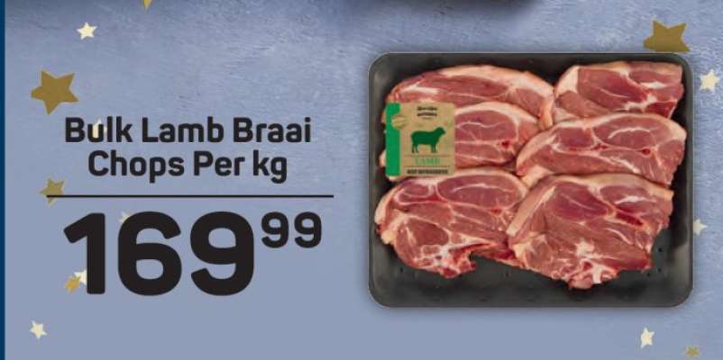 Bulk Lamb Braai Chops Per kg