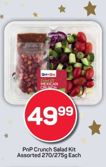 PnP Crunch Salad Kit Assorted 270/275g Each