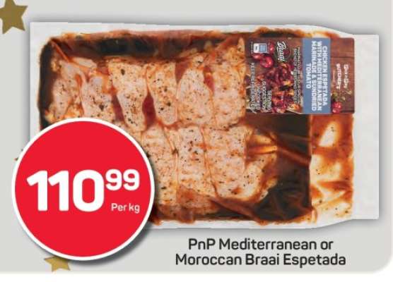 PnP Mediterranean or Moroccan Braai Espetada