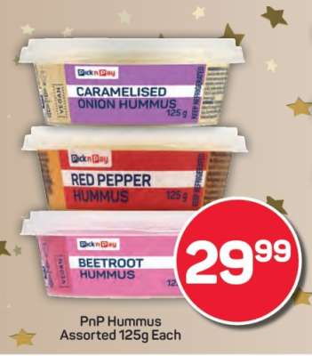 PnP Hummus Assorted 125g Each