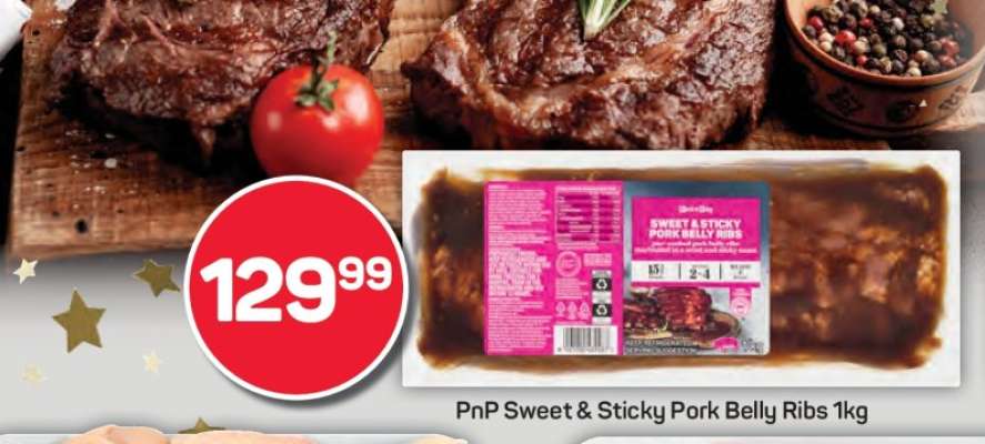 PnP Sweet & Sticky Pork Belly Ribs 1kg