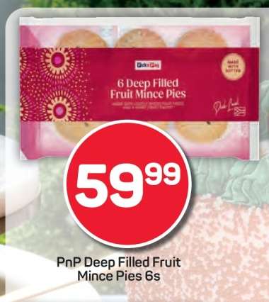 PnP Deep Filled Fruit Mince Pies 6s