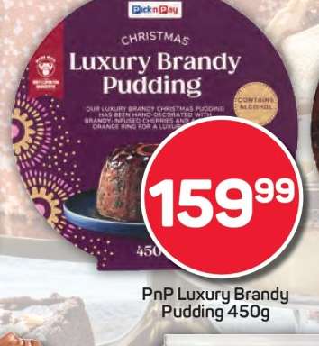 PnP Luxury Brandy Pudding 450g