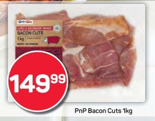 PnP Bacon Cuts 1kg
