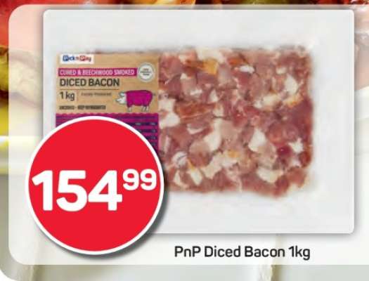 PnP Diced Bacon 1kg