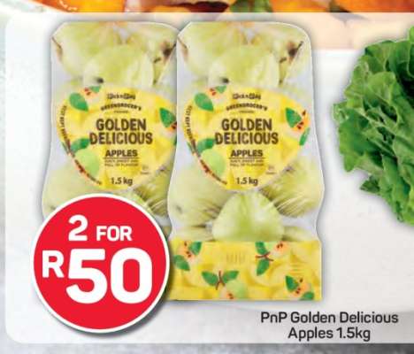 PnP Golden Delicious Apples 1.5kg