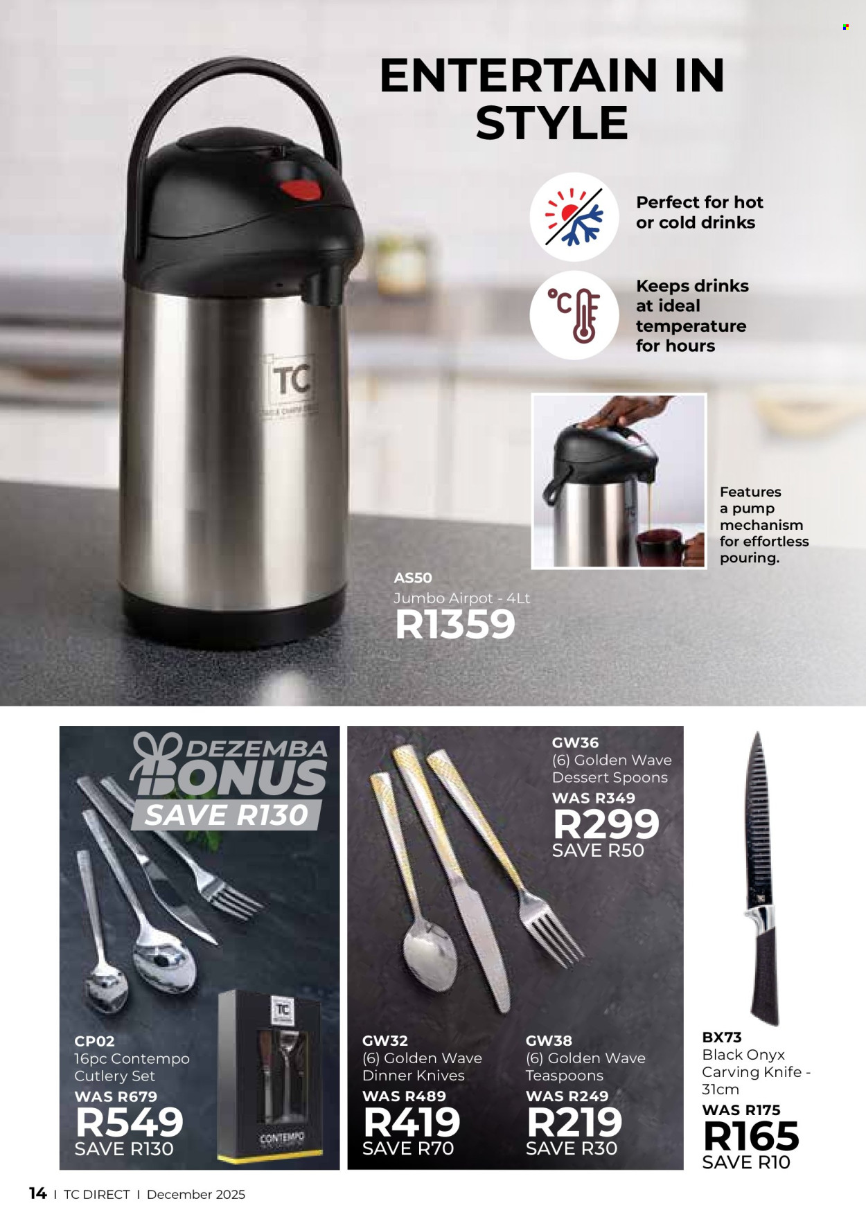 Table Charm Direct specials - 01/12/2025 - 31/12/2025. Page 14