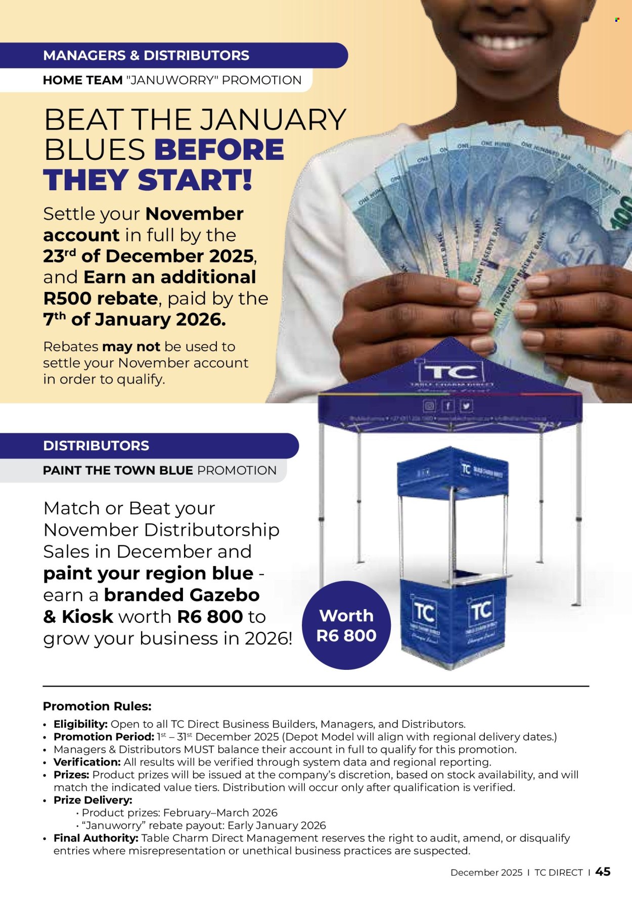 Table Charm Direct specials - 01/12/2025 - 31/12/2025. Page 45