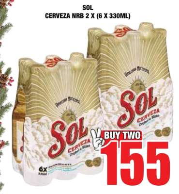 SOL Cerveza NRB 2 x (6 x 330ml)