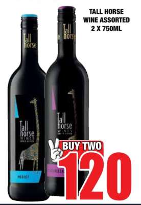 TALL HORSE WINE ASSORTED 2 X 750ML