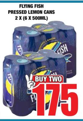 FLYING FISH Pressed Lemon Cans 2 x (6 x 500ml)