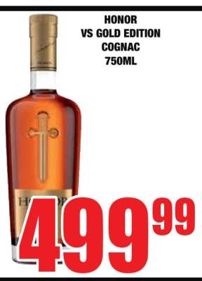 HONOR VS GOLD EDITION COGNAC 750ML