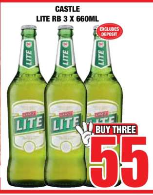 CASTLE LITE RB 3 X 660ML