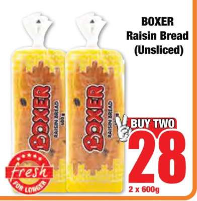 BOXER Raisin Bread (Unsliced)