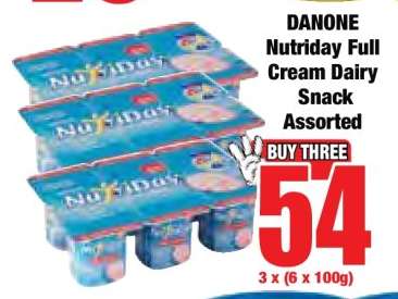 DANONE Nutriday Full Cream Dairy Snack Assorted