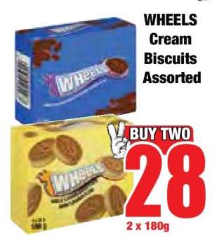 WHEELS Cream Biscuits Assorted