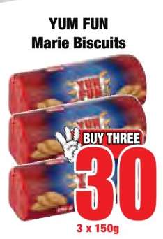 YUM FUN Marie Biscuits