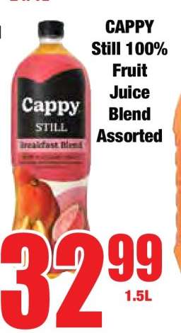 CAPPY Still 100% Fruit Juice Blend Assorted