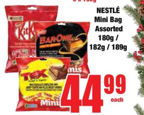 NESTLÉ Mini Bag Assorted 180g / 182g / 189g