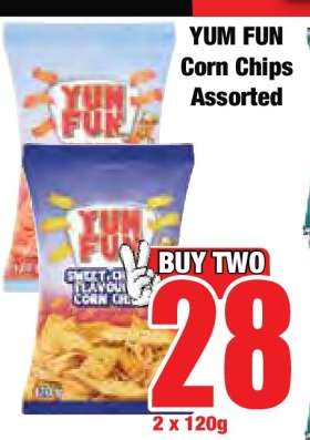 YUM FUN Corn Chips Assorted