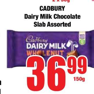 Cadbury Dairy Milk Chocolate Slab Assorted