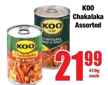 KOO Chakalaka Assorted
