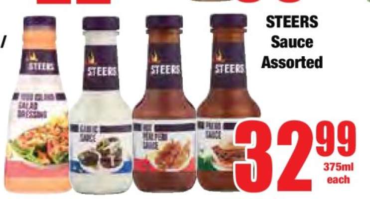 Steers Sauce Assorted