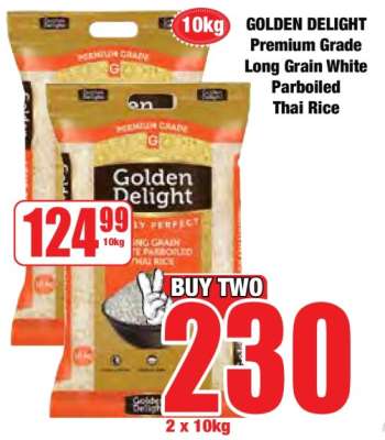 GOLDEN DELIGHT Premium Grade Long Grain White Parboiled Thai Rice