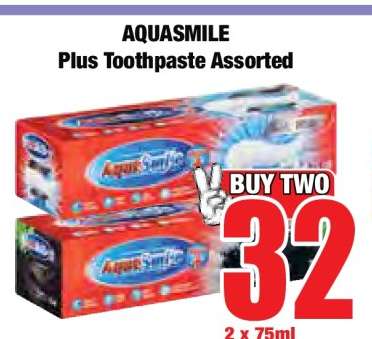 AQUASMILE Plus Toothpaste Assorted