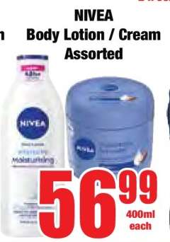 NIVEA Body Lotion / Cream Assorted