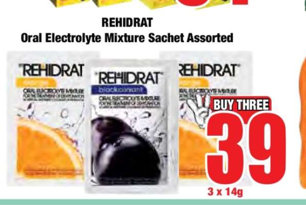 REHIDRAT Oral Electrolyte Mixture Sachet Assorted