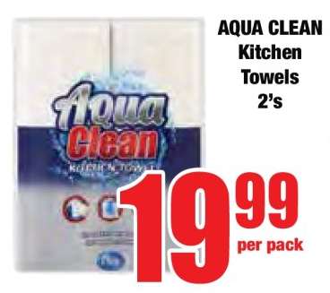 AQUA CLEAN Kitchen Towels 2's
