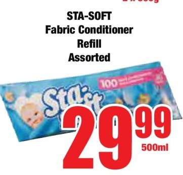 STA-SOFT Fabric Conditioner Refill Assorted
