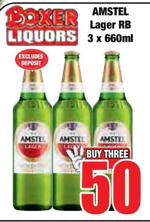 AMSTEL LAGER RB 3 X 660ML