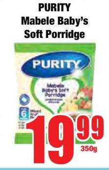 PURITY Mabele Baby's Soft Porridge