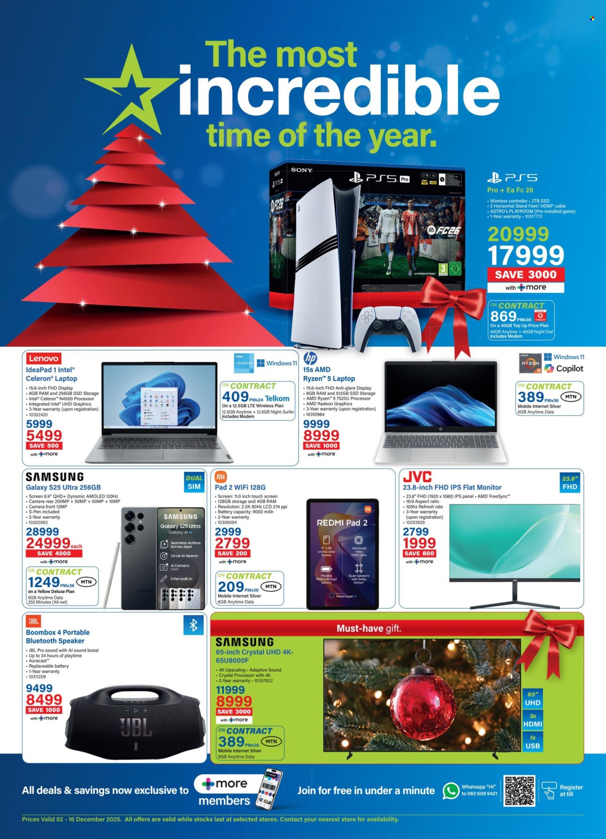 Incredible Connection specials - 02/12/2025 - 16/12/2025. Page 1