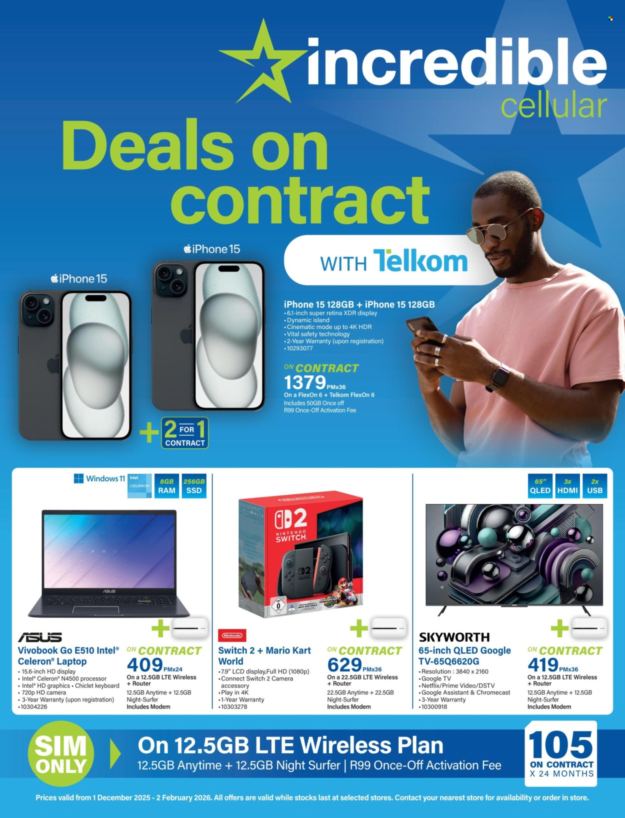 Incredible Connection specials - 01/12/2025 - 02/02/2026. Page 1