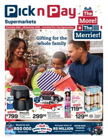 Pick n Pay Supermarket catalogue  - 01/12/2025 - 28/12/2025.