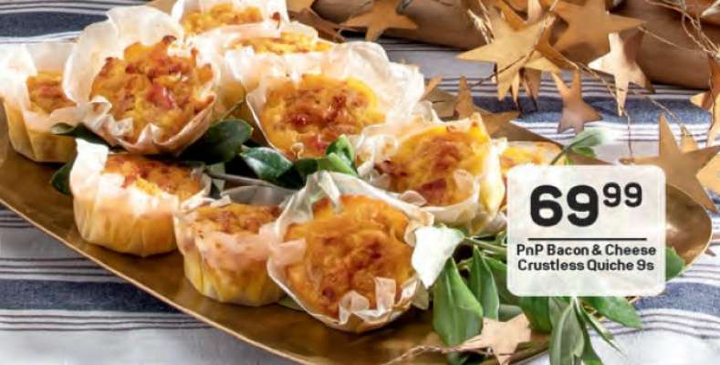 PnP Bacon & Cheese Crustless Quiche 9s