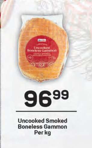 Uncooked Smoked Boneless Gammon