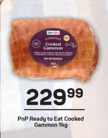 PnP Ready to Eat Cooked Gammon 1kg
