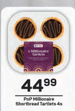 PnP Millionaire Shortbread Tartlets 4s