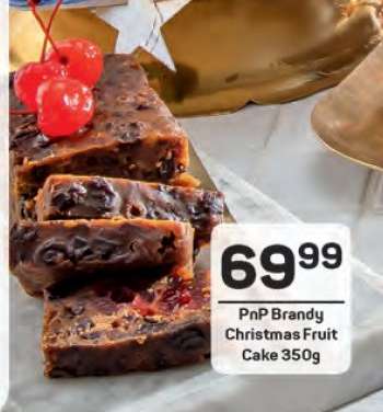 PnP Brandy Christmas Fruit Cake 350g