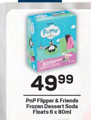 PnP Flipper & Friends Frozen Dessert Soda Floats 6 x 80ml