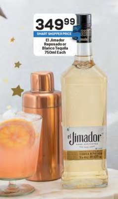 El Jimador Reposado or Blanco Tequila 750ml Each