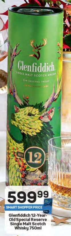 Glenfiddich 12-Year-Old Special Reserve Single Malt Scotch Whisky 750ml