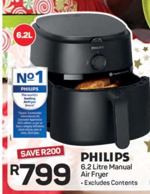 Philips 6.2 Litre Manual Air Fryer