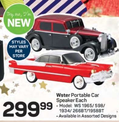 Wster Portable Car Speaker Each